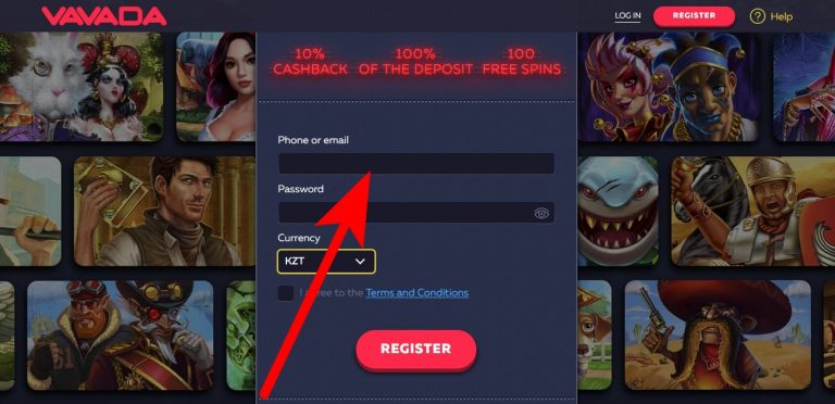 Registration at Vavada Casino